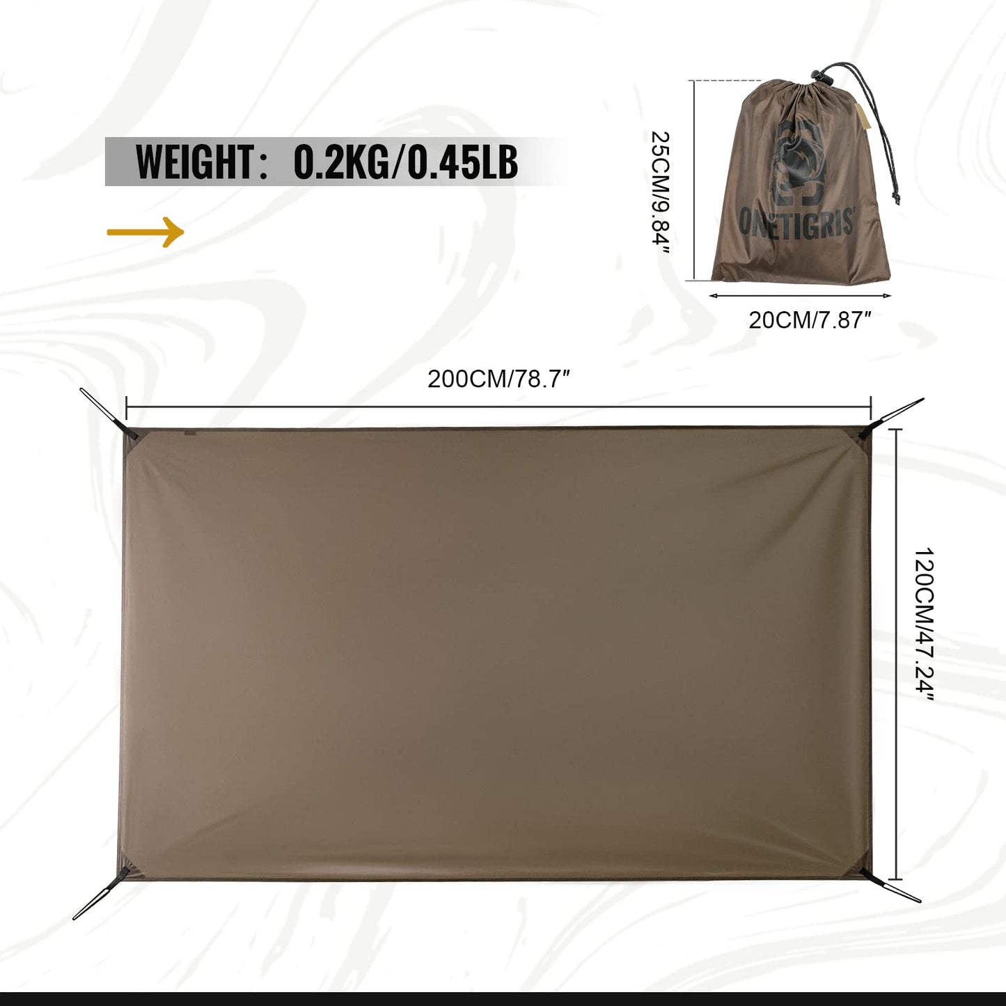 OneTigris Cosmitto Tent and 2 Person Footprint Combo