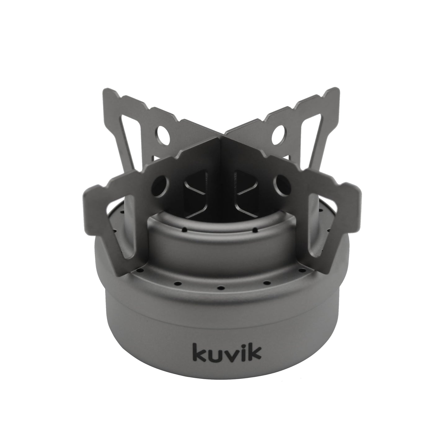Kuvik Titanium Alcohol Stove & 750ml (25.4 oz) Titanium Pot Bundle