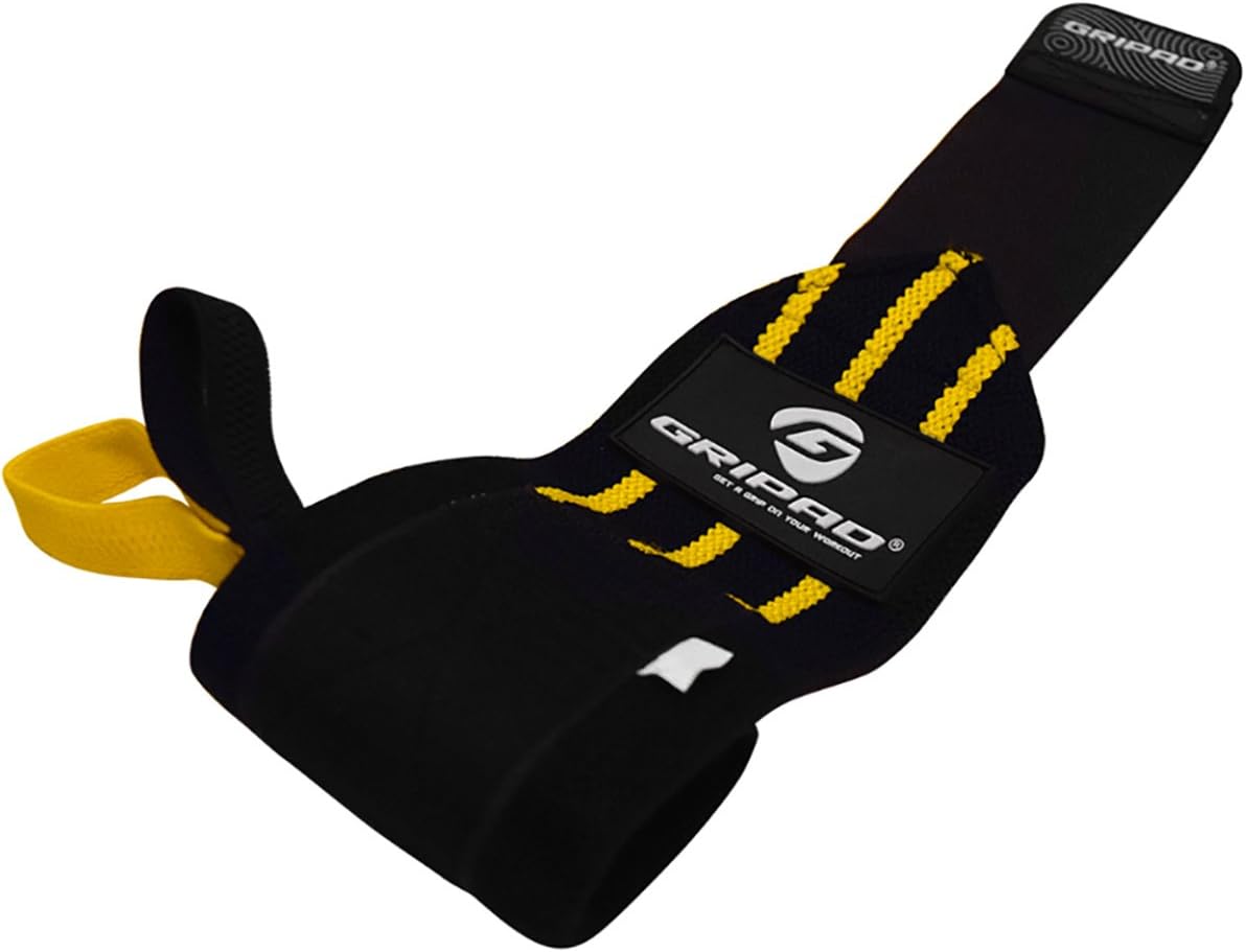12" x 3" Weight Lifting Support Wrist Wraps, Strong Wrist Wraps, 2 Thumb Loops – Great for Weightlifting, Powerlifting, Bodybuilding, Strength & Cross-Training.