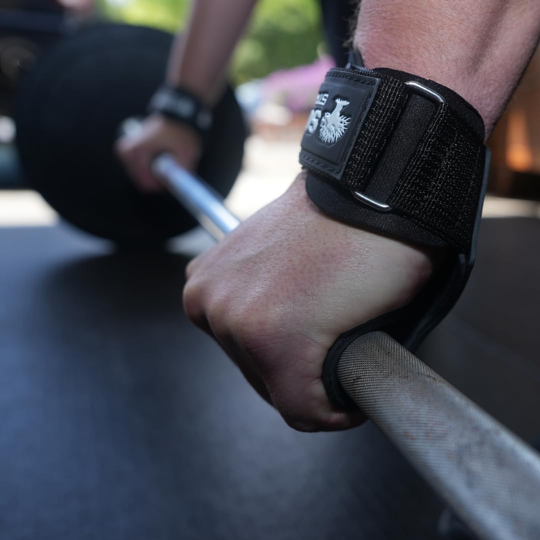 Sonoma Strength Co Weight Lifting Grips Heavy Duty Gloves Alternative Wrist Strap with Padded Wrist Support & Maximum Grip - Gym Straps for Weightlifting, Powerlifting, Deadlift, Crossfit, Pullup Grip