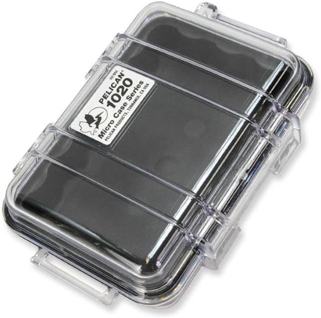 Pelican 1020 Micro Case (Black/Clear)