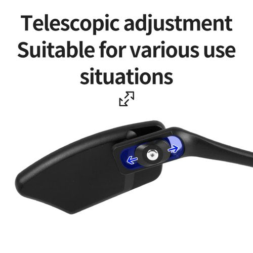 SUKOUSRAM Handlebar Bike Mirror,Rotatable Wide Angle Rearview Blast-Resistant Safe HD Glass Lens Bike Mirror,Scratch Resistant Mirror for Road Mountain MTB Scooter Moto E-Bike,1 PCS for Right