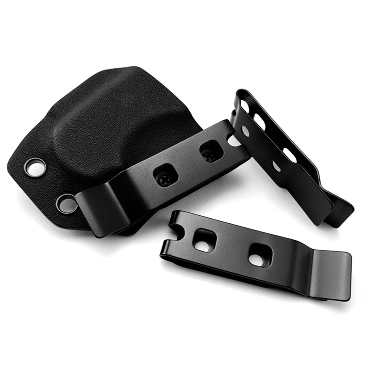 jojobasec 2 Sets Sheath Waist Clip Scabbard Back Clip Sheath Back Waist Clip Stainless Steel Outdoor Clip Waist Clip, 66x18mm, As Pics Show