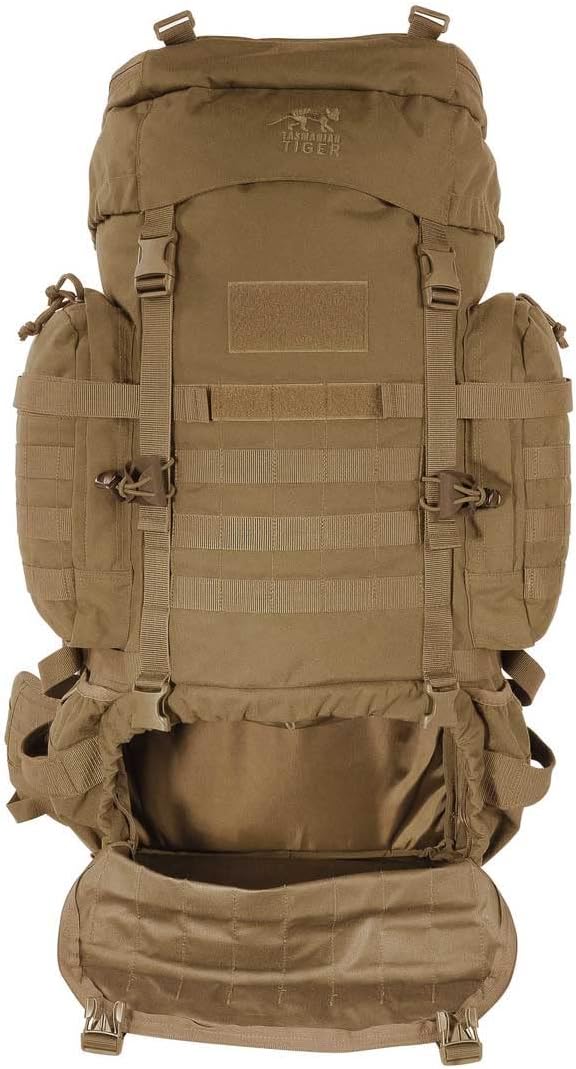 Tasmanian Tiger Raid Tactical Backpack MKIII - 52-Liter V2 Plus Carrying System with MOLLE System and Detachable Hip Strap, Black - 52 Liter
