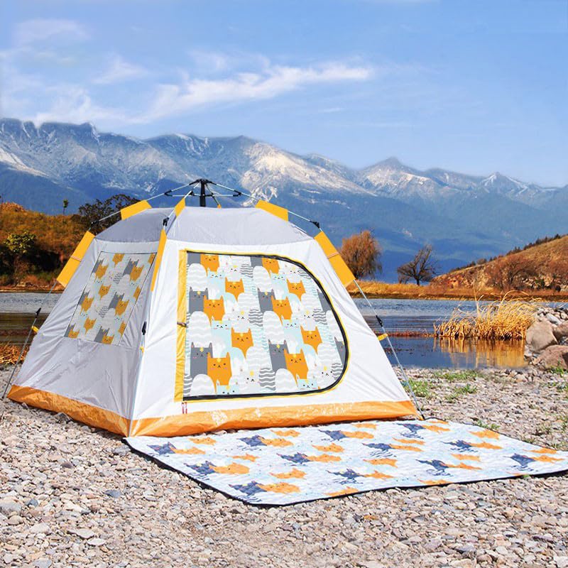 Laaioo Camping Tent, 2 Person Dome Tent with Snag-Free Poles for Easy Setup in Under 10 Mins