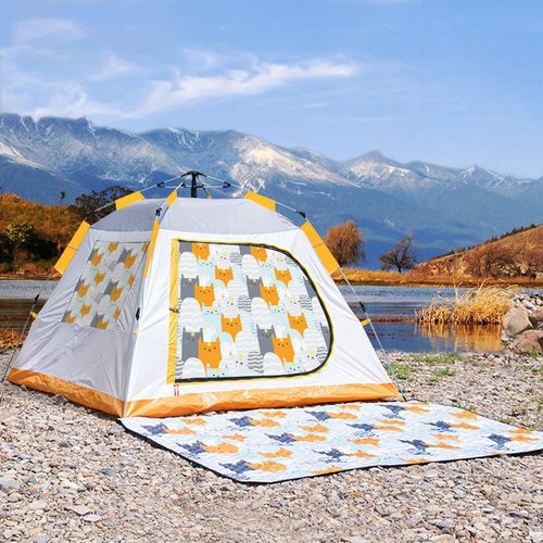 Laaioo Camping Tent, 2 Person Dome Tent with Snag-Free Poles for Easy Setup in Under 10 Mins