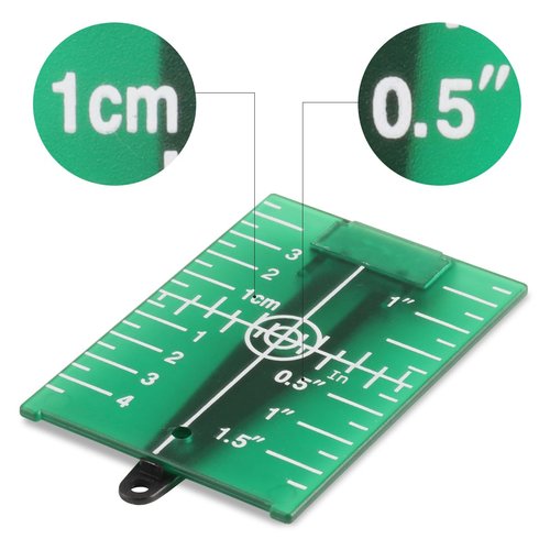 Laser Targets, Magnetic Floor Laser Targets Plate, Laser Card with Stand for Lasers Line Targets, Laser Levels Hunting Shooting Targets Accessories(Green)