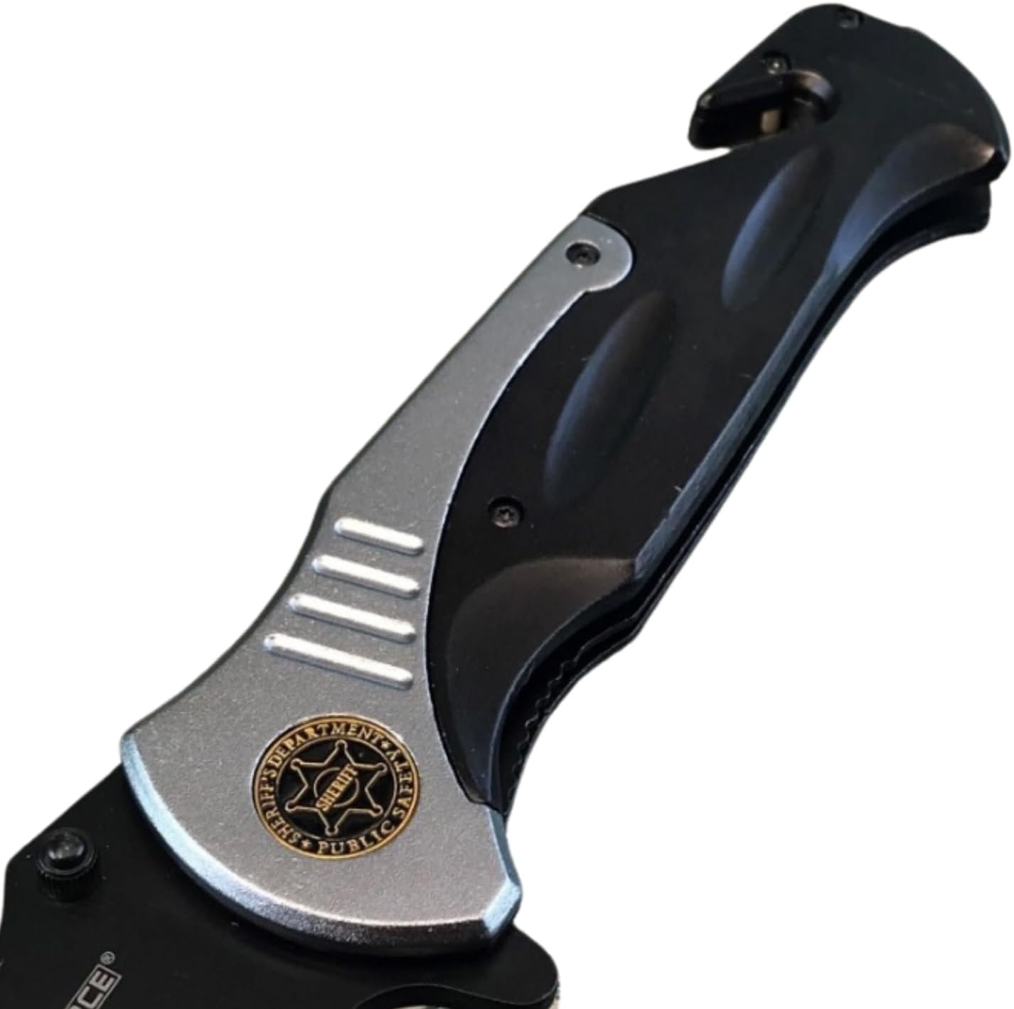 TAC-FORCE Extra Large Grey 10.5" Every Day Carry Hunting, Outdoor Rescue Style Folding Pocket Knife