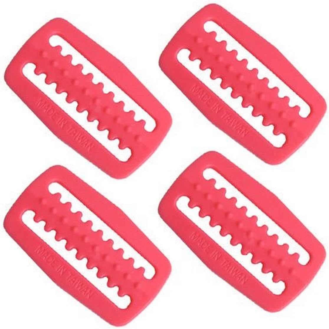 Scuba Choice Diving Plastic Weight Belt Webbing Keeper Retainer 4-Piece Set, Pink