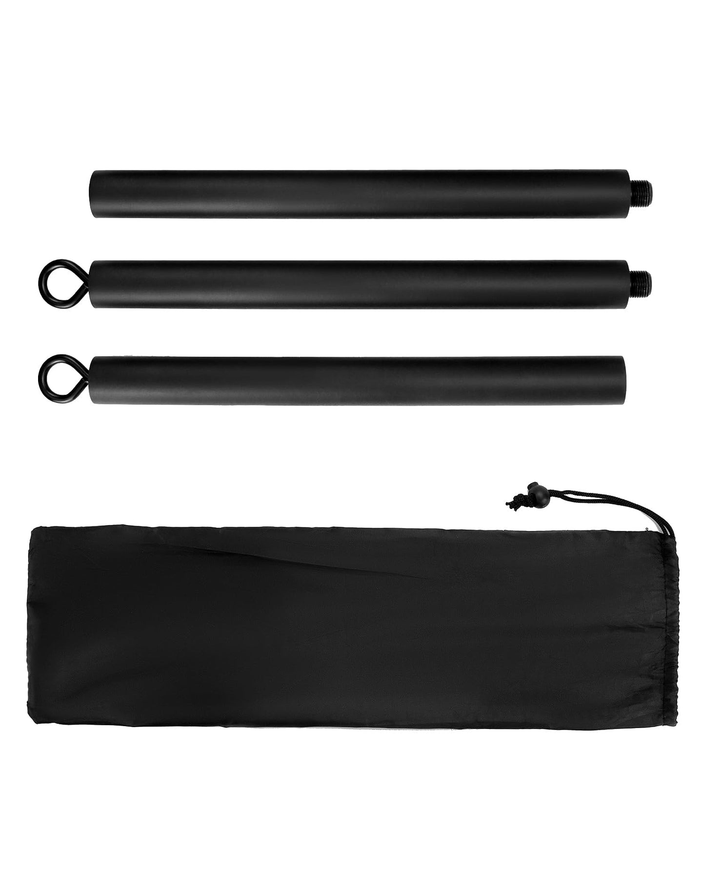 QWORK® Resistance Band Bar Pilates Bar Home Gym Fitness Workout Bar for Strength Training Cardio Exercise - 108CM - Max Load 800lb (Portable Detachable Stick x3)