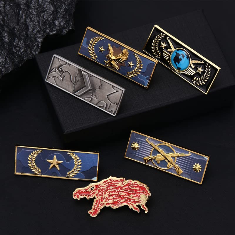 UGLYAF csgo Game Peripheral Global Elite Badge Gift Box, CSgo Ranking Level Medal (Gold)