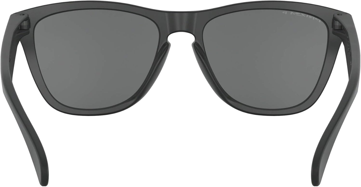 Oakley 24-297 Frogskins Polarized Sunglasses Matte Black w/Black Iridium 24 297 55mm