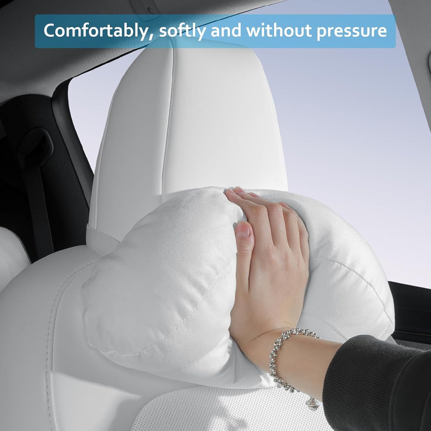 Lumbar Support Pillow Ergonomic Memory Foam Lumbar Pillow for Lower Back Pain Relief - Back Cushion for Driving, Chair Support for Car, Office & Gaming Chairs (Black, 1PC)