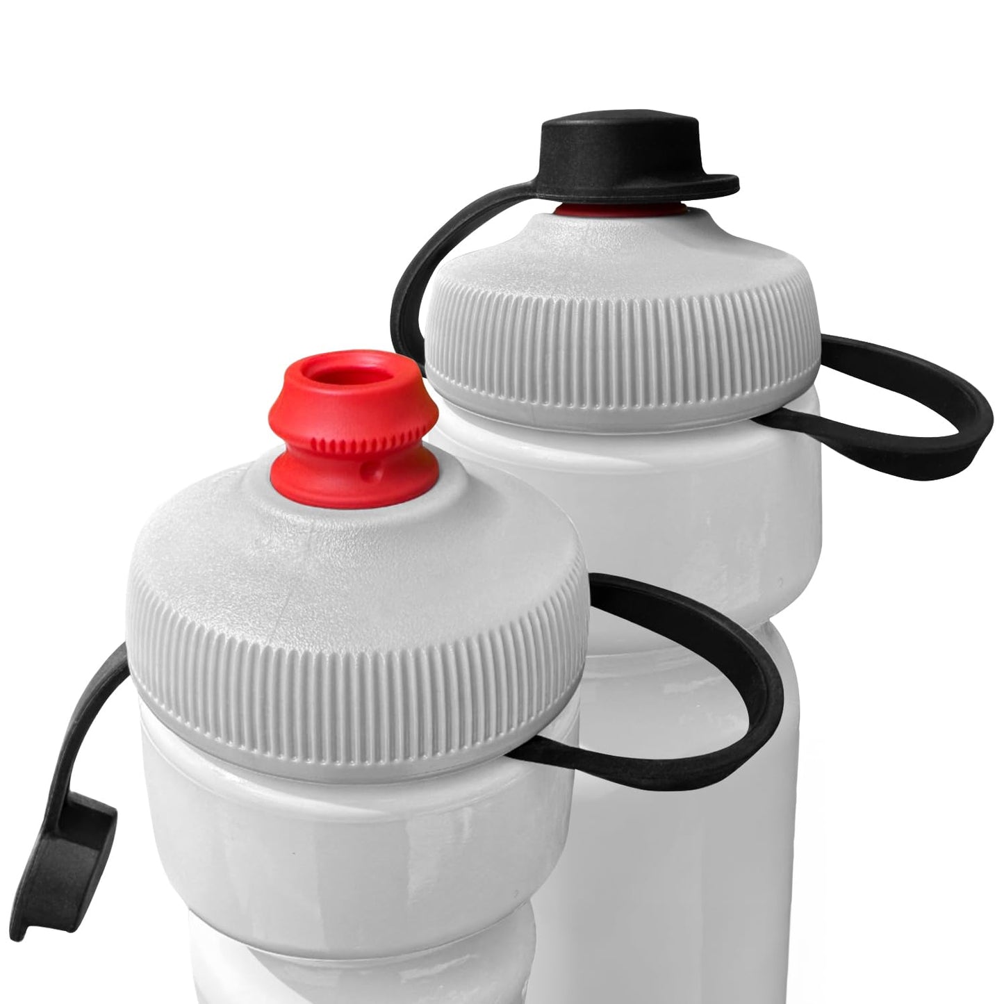 Samorillo 2-Pack Mud Guard with Durable Handle for Polar Bottles - Fits Red Nozzles Only - Bottle Top Not Included - BPA-Free, Phthalate-Free, Lead-Free Silicone Muck Cap/Mud Cap