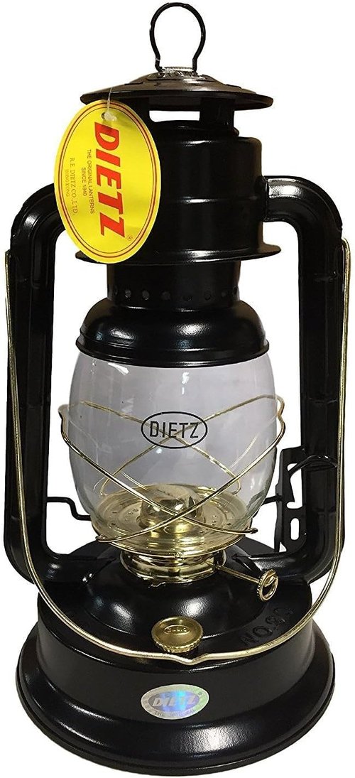 Dietz #90 D-Lite Oil Burning Lantern Black and Gold