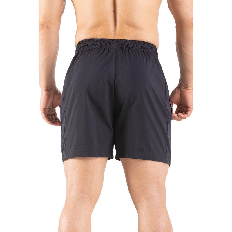 Gaglg Men's 5" Running Shorts 2 Pack Quick Dry Athletic Workout Gym Shorts with Zipper Pockets Black/Camouflage,XX-Large
