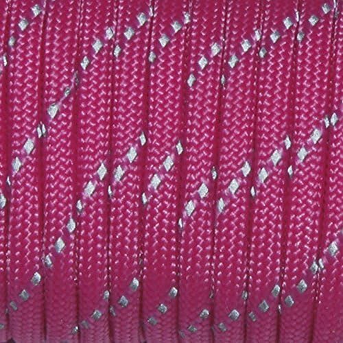 1pcs 550 Reflective Paracord 7 Core Parachute Cord 100FT Strand for Buckles Bracelet Light Grey(Light Grey)