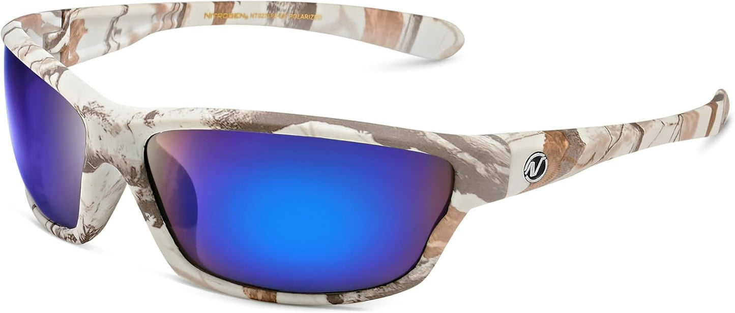 Nitrogen Polarized Wrap Around Sport Sunglasses for Men Women UV400 Driving Fishing Running Sun Glasses