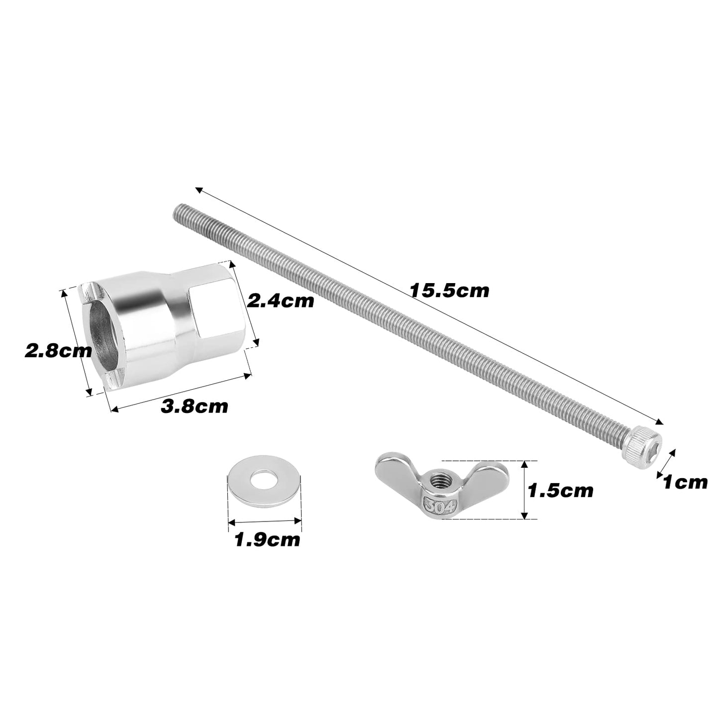 Oumers Bicycle Hub Repair Tool, Stainless Steel Bicycle Hub Installation Disassemble Tool Bike Hub Remover Bike Repair Tools for Bike Repair Maintenance