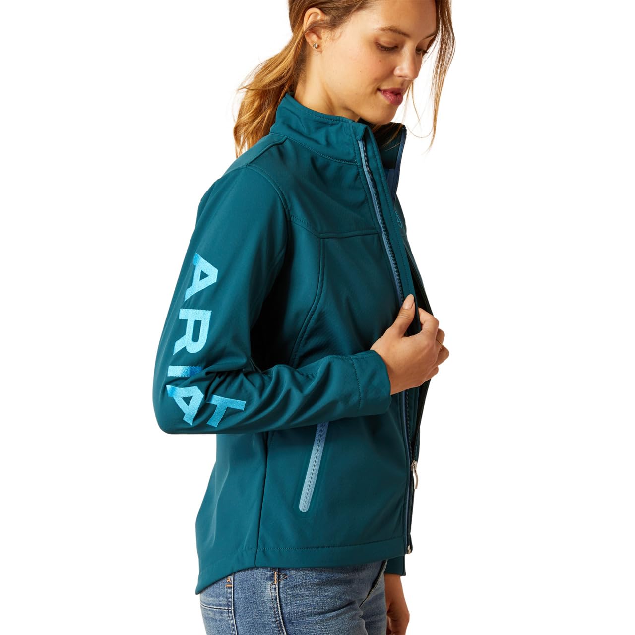 ARIAT Women's New Team Softshell Jacket - Reflecting Pond, X-Large