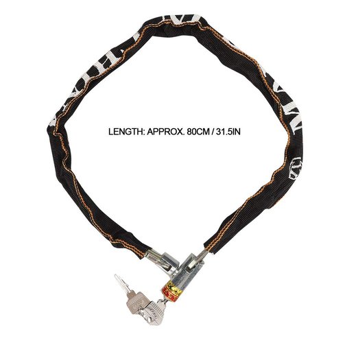 Anti Theft Motorcycle Mobility Scooter Chain Lock, BikeWheelchair Lock Copper Core Non Woven Cloth Cover 80cm Length