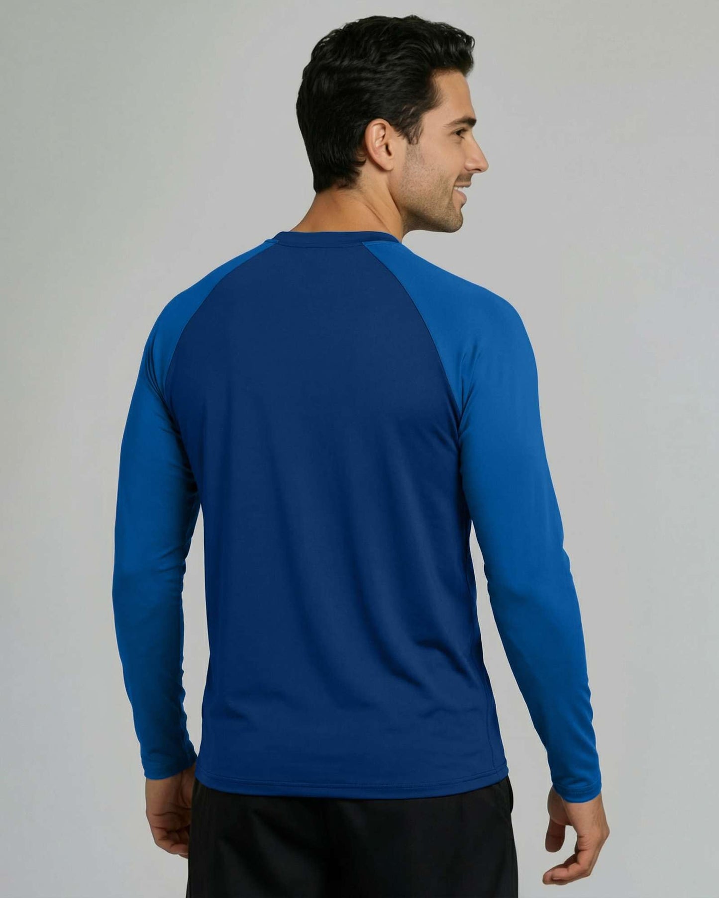 Real Essentials 4 Pack: Mens Long Sleeve Rash Guard Shirt UPF 50+ Swim Beach UV Sun Protection Fishing Quick Dry (Big & Tall)