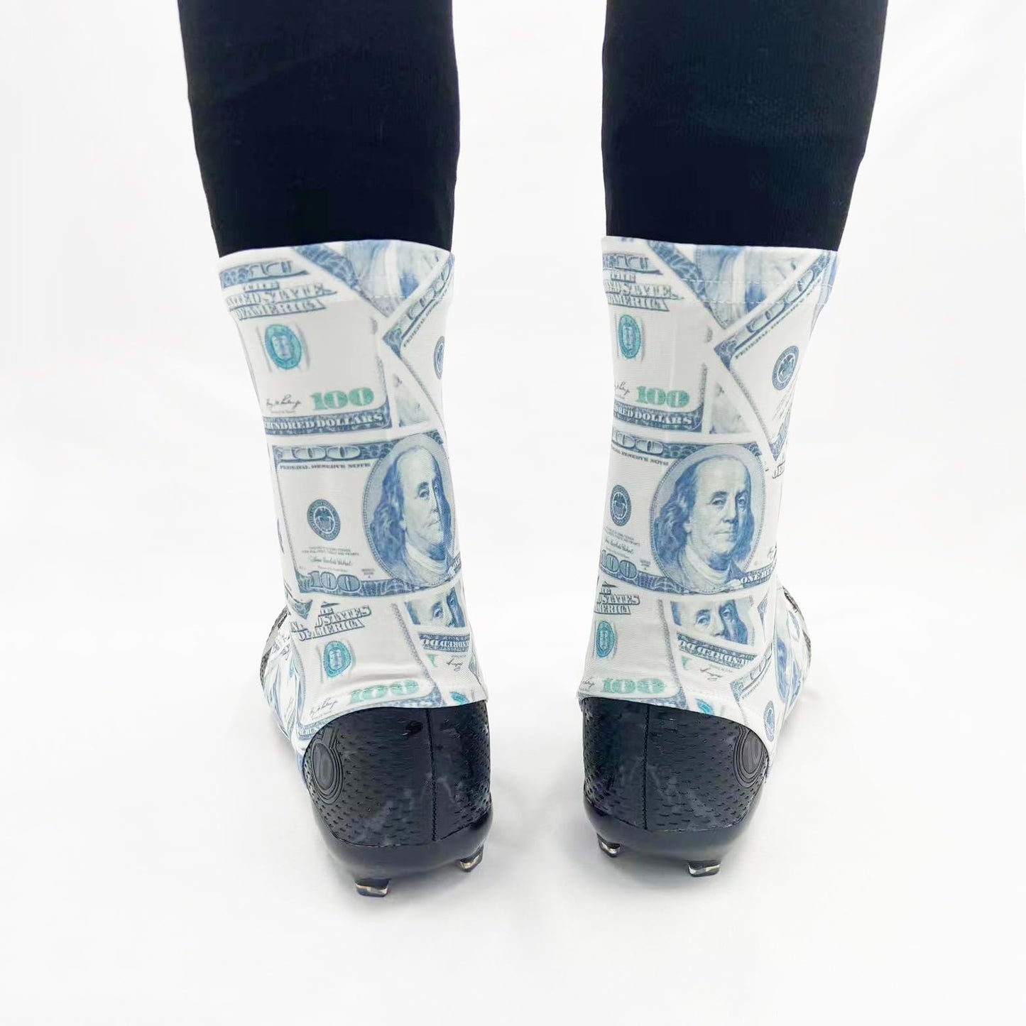 JINJUNINS Spats Cleat Covers Sublimation Printing (Money, S)