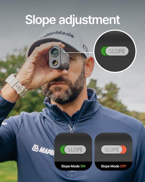 GOLFBUDDY 2S PRO Golf Range Finder with Slope, Measuring from The Cart, 1093 Yard Laser Rangefinder, Magnetic Mount, Pin Finder with Flag Pole Locking Vibration, One Click Scan Mode, Water Proof