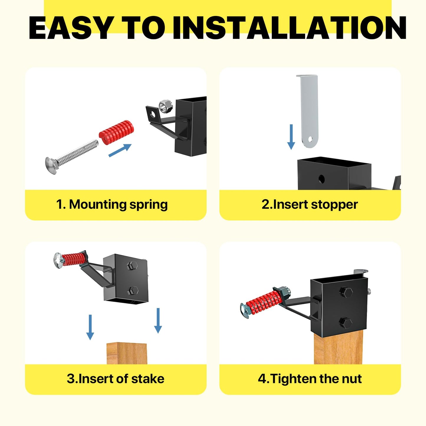 2x4 Steel Target Hanger | AR500 2x4 Shooting Target Stand Brackets | Targets Holders for Shooting | Steel Gong Targets Conversion Adapter for Range | Indoor | Outdoor 1 Pack