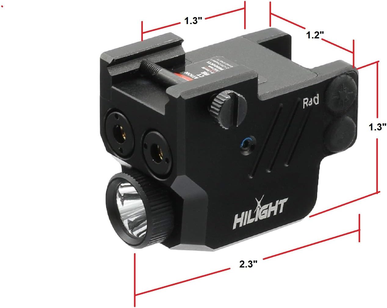 HiLight H10GLIRL 500lm Strobe Flashlight Green Beam Infrared (IR) Beam | Veteran Tested and Owned | Light Beam Combo | Rechargeable Battery | Hard Anodized Aluminum