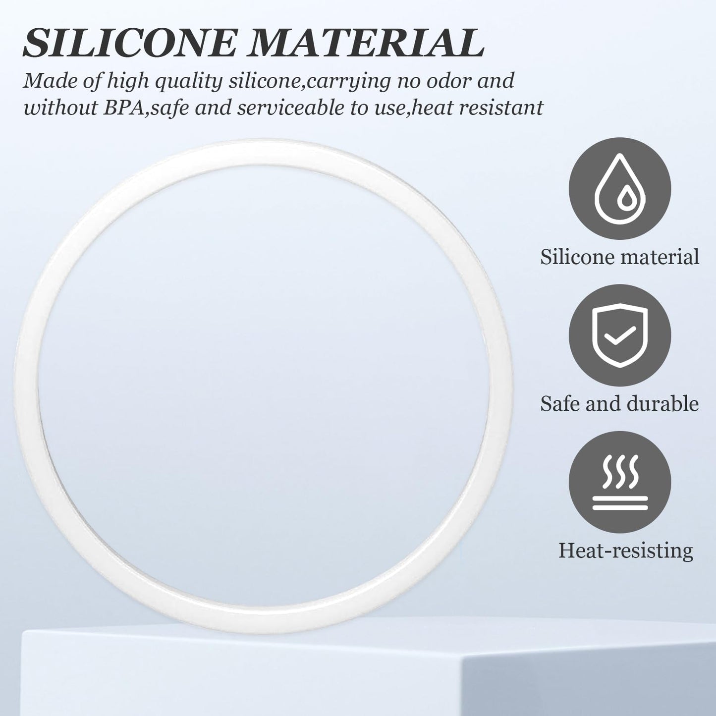 6Pcs Replacement Gasket for Hydro Flask Wide Mouth Flip Lid Cap, 2 inch Silicone O Ring Rubber Seal Stoppers for Hydroflask with Tweezers