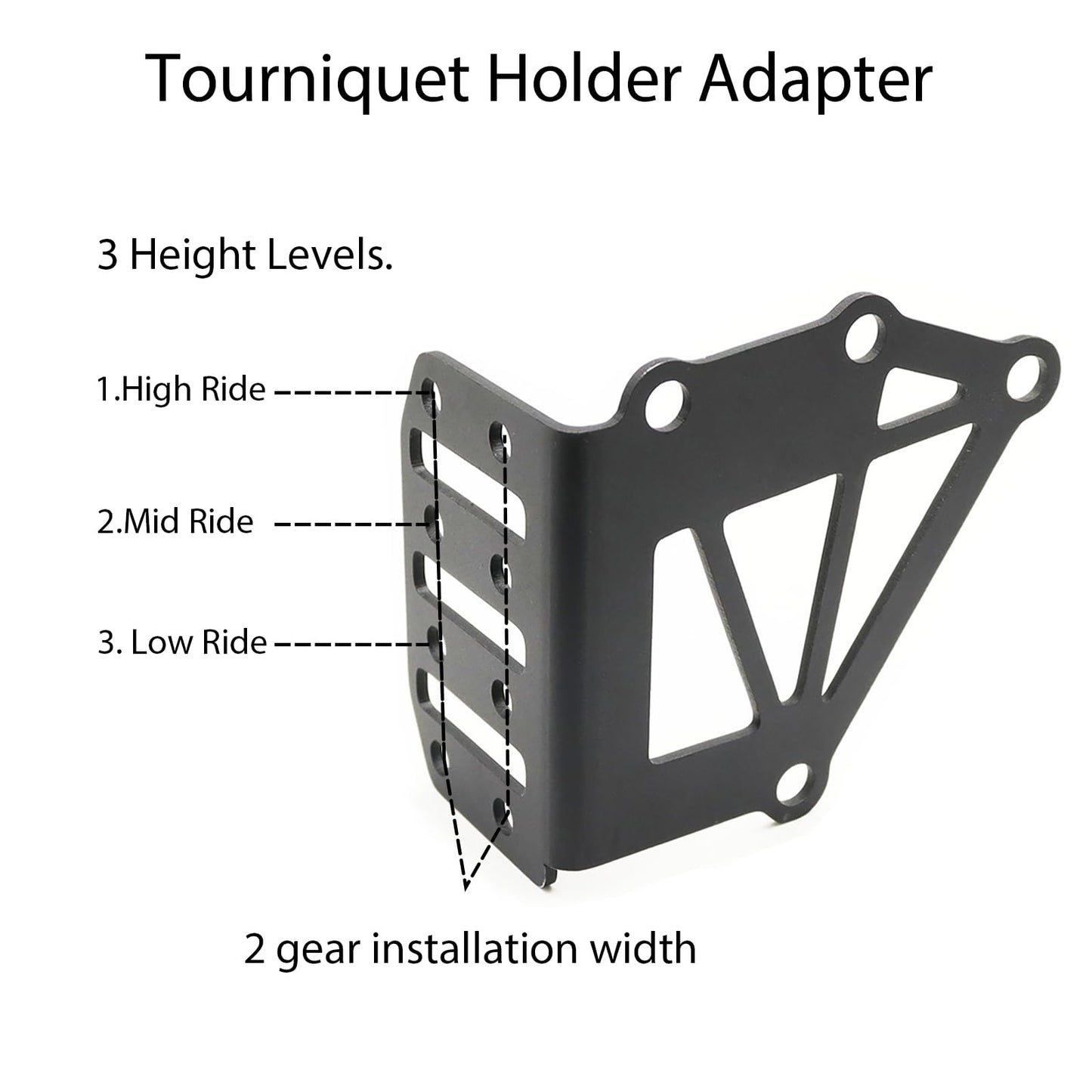 JUNESEAKER Tourniquet Holder Mount Adapter Aluminum, Tourniquet Holder with Gear Accessories for Multi-Mount Systems