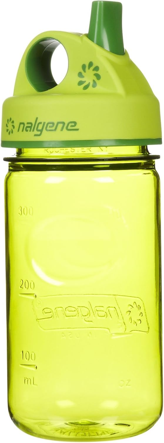Nalgene Kids Grip-N-Gulp Water Bottles, Leak Proof Sippy Cup, Durable, BPA and BPS Free, Dishwasher Safe, Reusable and Sustainable, 12 Ounces
