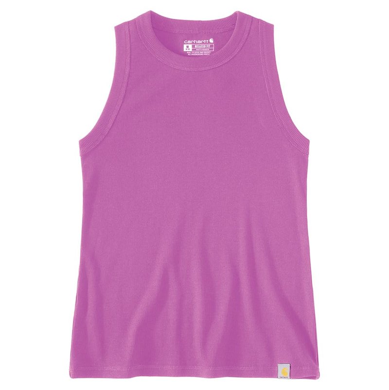 Carhartt Women's Tencel™ Fiber Series Fitted Ribbed Tank, Electric Fuchsia, Large