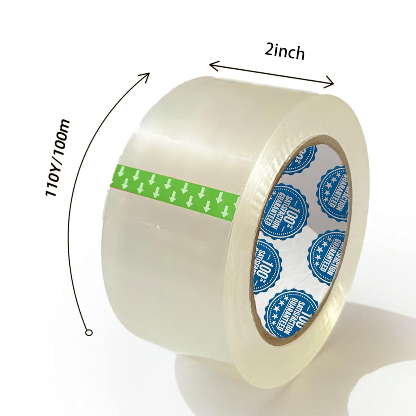 2 Inch x 110 Yards Packing Tape(36 Rolls), Clear Shipping Tape for Boxes, Strong Adhesive for Packaging, Sealing, Moving, Storage,Lightweight Packing