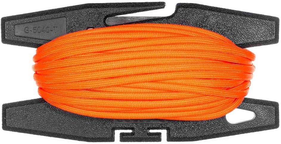 Paracord Spool Tool with 50 Feet of 550 7 Inner Strand Parachute Cord