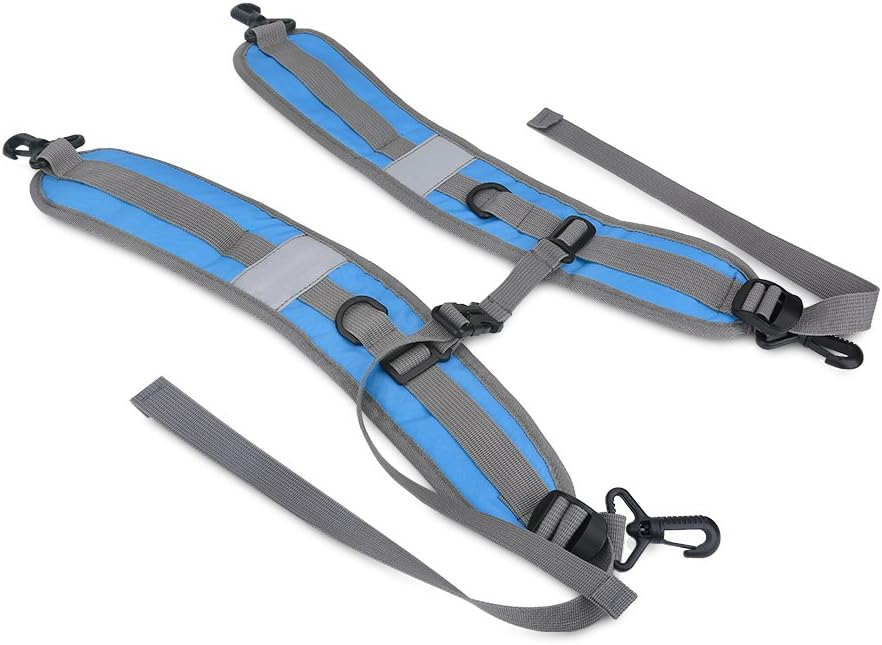 Replacement Shoulder Strap, Adjustable Nylon Shoulder Strap for Backpacks, Hiking & Jogging (Blue)
