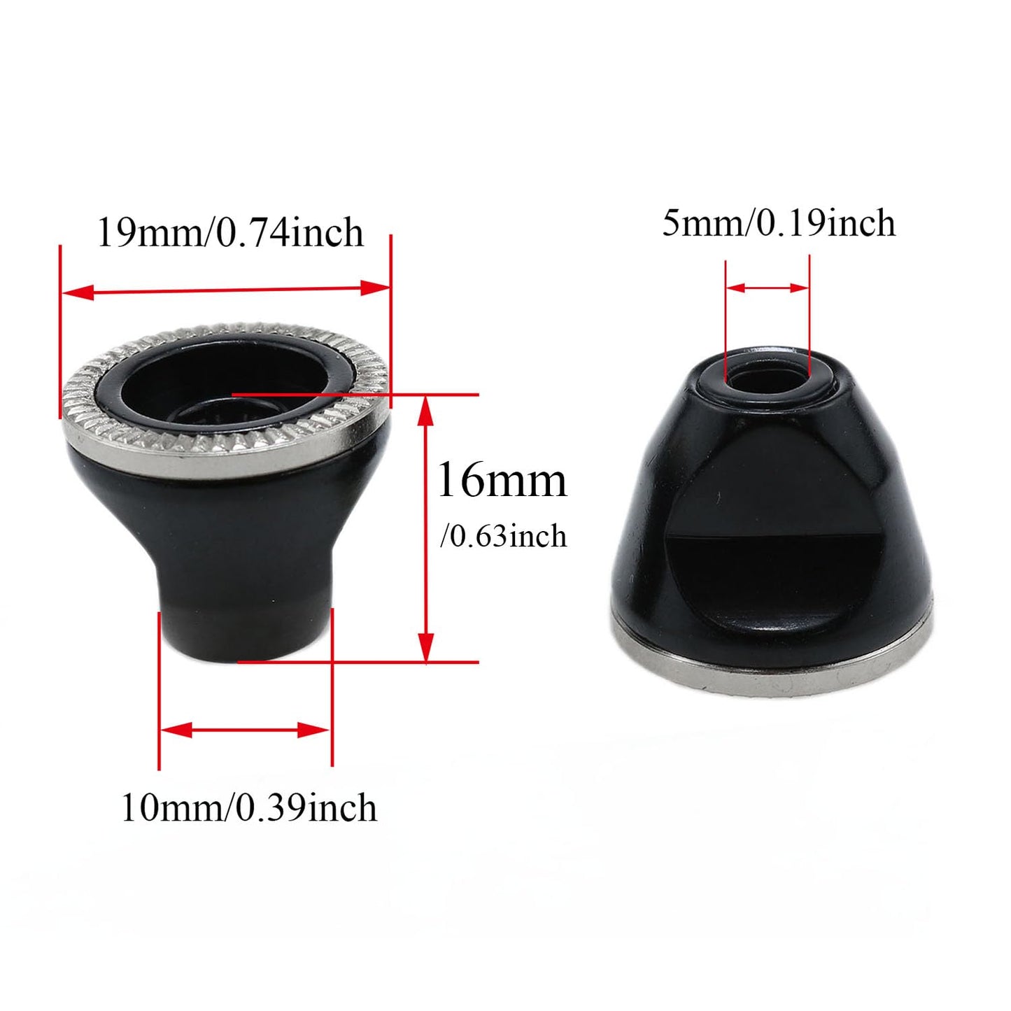 Meuey Lyot-Bicycle Quick Release Rod nut M5 Bicycle axle nut Bicycle nut Fixed Gear hub nut-2pcs