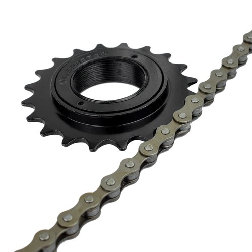 VG SPORTS Single Speed Bike Freewheel, 20T Compatible with 1/2' x 1/8' Bicycle One-Speed Freewheel Threaded Type Freehub Replacement Parts (Black)