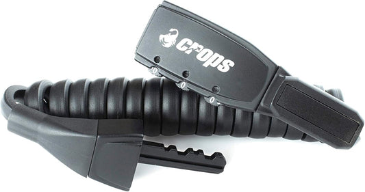 K3-BIRO Bike Lock Cable with 4mm Double Wire 4ft Black, Anti-Theft 3-Digit Resettable Combination Cable Lock with Under-Saddle Mounting Bracket