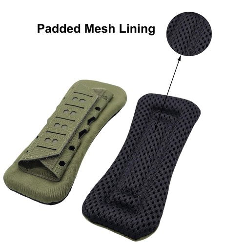 AZB 2 Pcs Tactical Vest Shoulder Strap Pads Backpack Breathable Mesh Cushion Pad