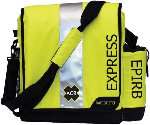 ACR RapidDitch Express: Buoyant Abandon Ship Gear Bag with Bulkhead Mount is a Compact Emergency Survival Kit for Boating and Offshore Rescue, including EPIRB Housing. (2279)