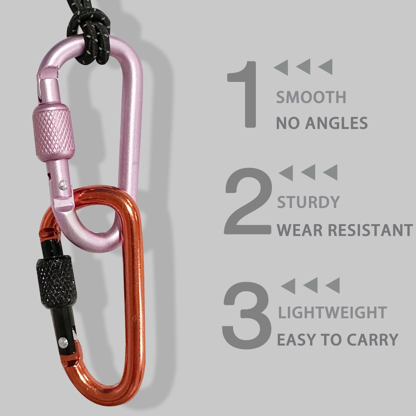 Generic 10 Pack Keychain Clips with Screw Gate, Aluminum Alloy Carabiners, Multiple Color Options, Secure Locking, Durable Design, Not for Climbing