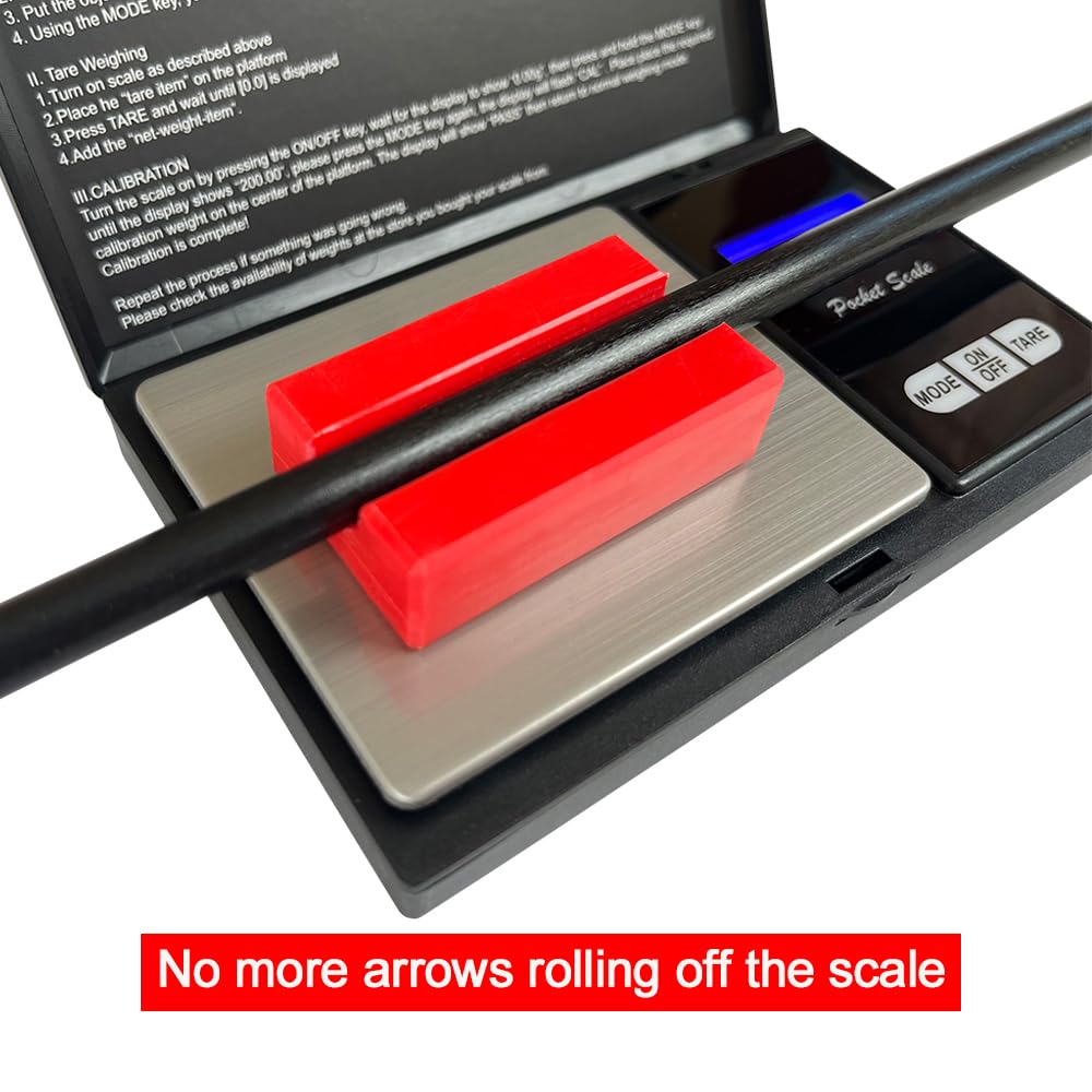 - QI HUO JU - Archery Arrow Scale Grain Scale Portable Arrows Weight Scales Digital Grains with Arrow Holder, LCD Display and High-Precision Accurate, Included Batteries