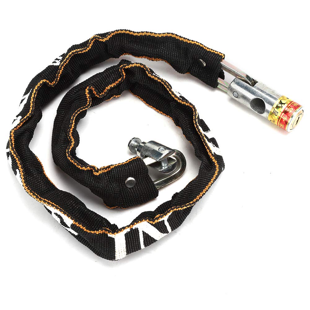 Anti Theft Motorcycle Mobility Scooter Chain Lock, BikeWheelchair Lock Copper Core Non Woven Cloth Cover 80cm Length
