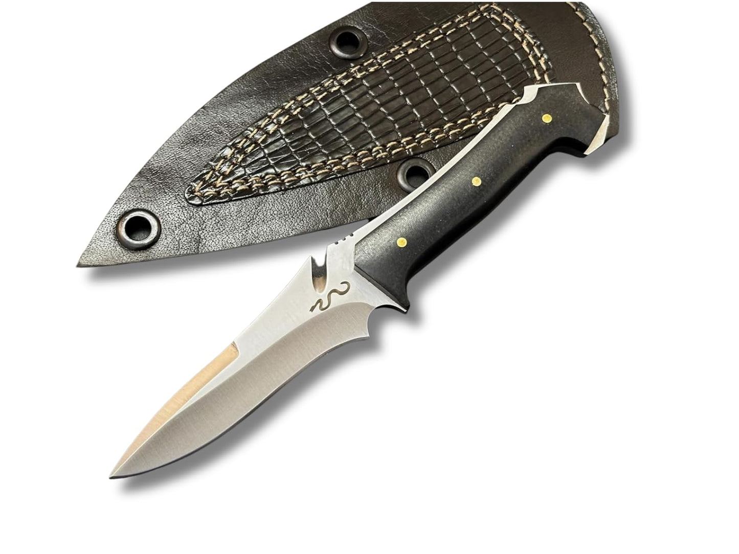 Hunting Knife – Jack Krauser Replica Carbon Steel Fixed Blade Knife with Sheath | Skinning Knife for Hunting, Fishing, Camping, Survival | Knives for Men