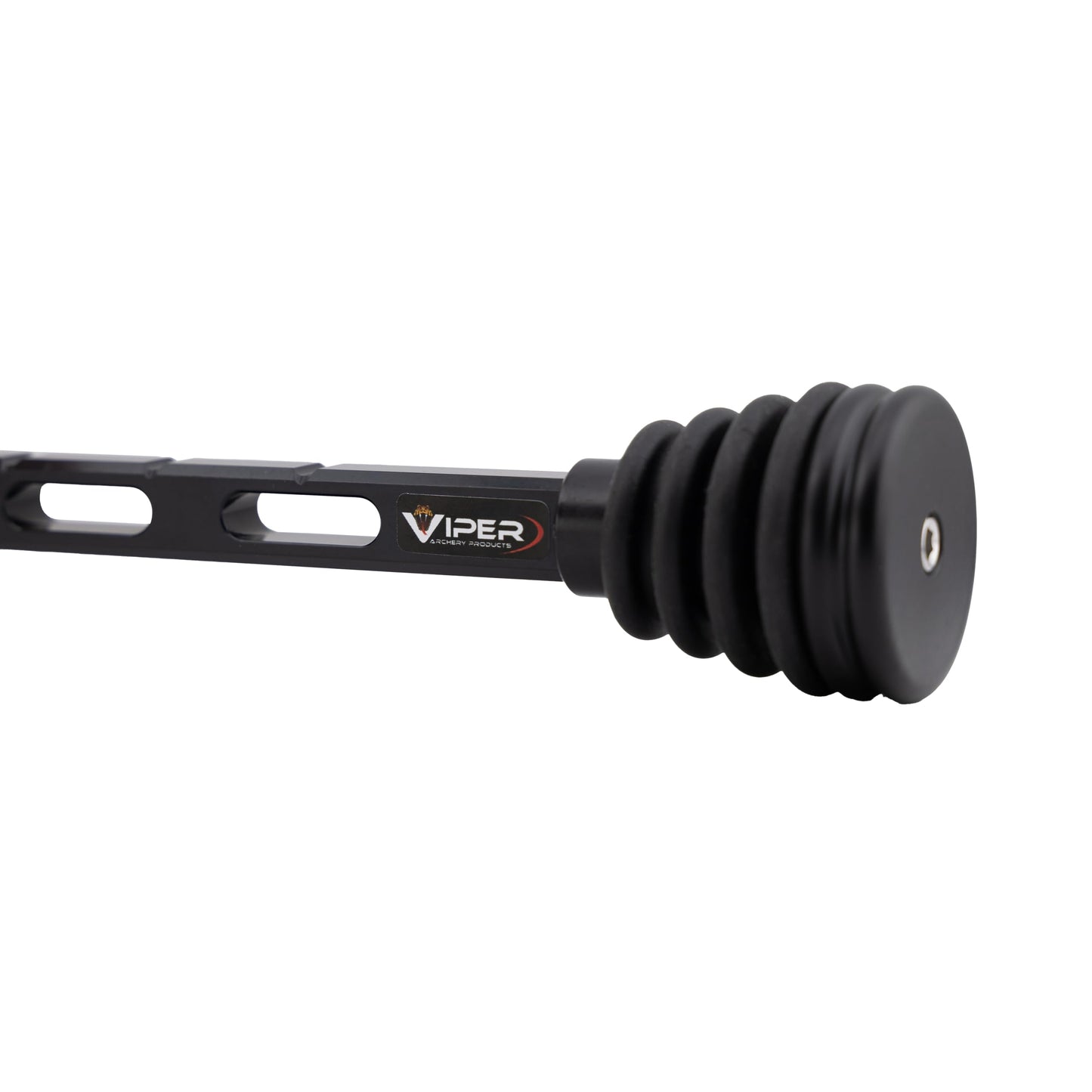 Viper Archery - Dovetail Riser Stabilizer for Compound Bows - Fits Directly in Bow Riser. Adjustable Length, Includes Lock Knob, Dampener & Weights - Archery Stabilizer Proundly Made in USA (8-inch)