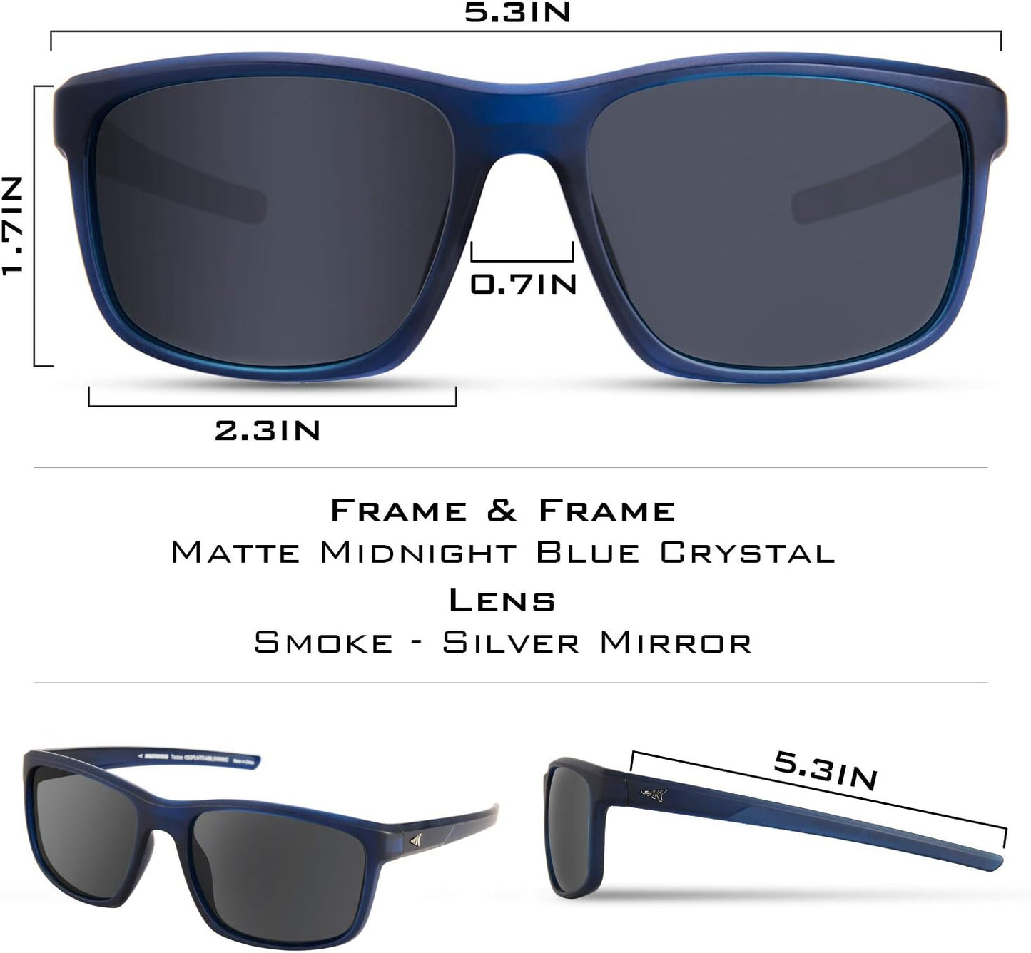 KastKing Toccoa Polarized Sport Sunglasses for Men and Women,Ideal for Driving Fishing Cycling and Running,UV Protection