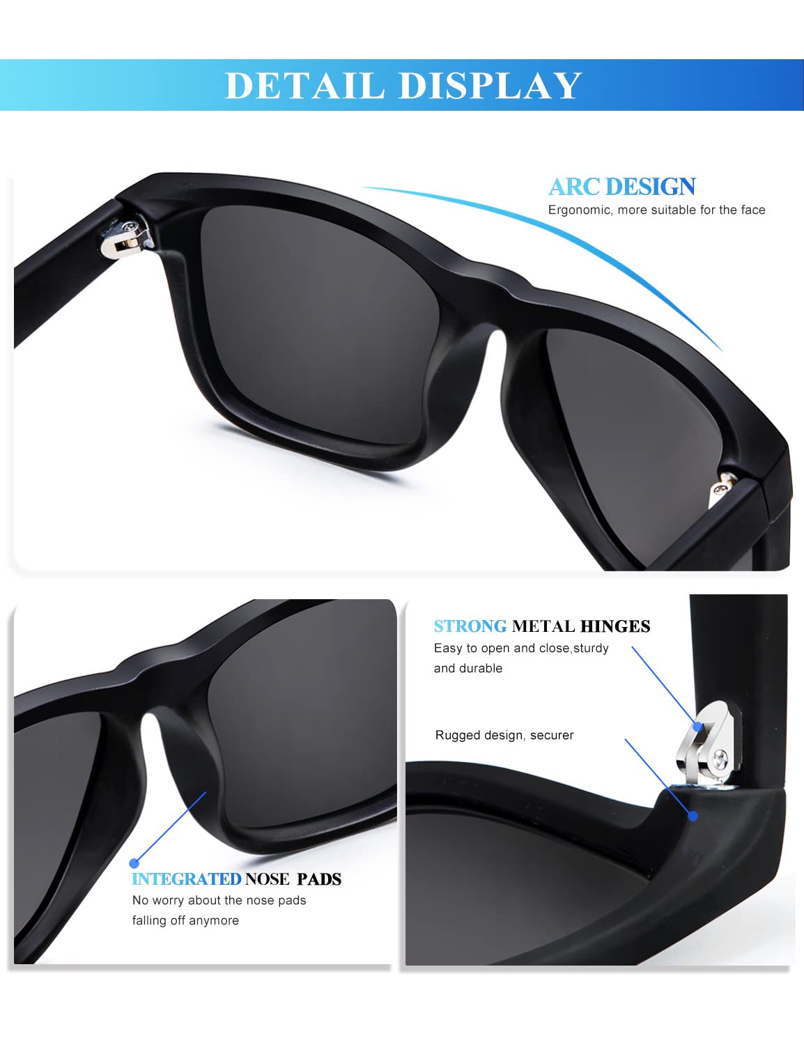 KALIYADI Matte Black Sunglasses