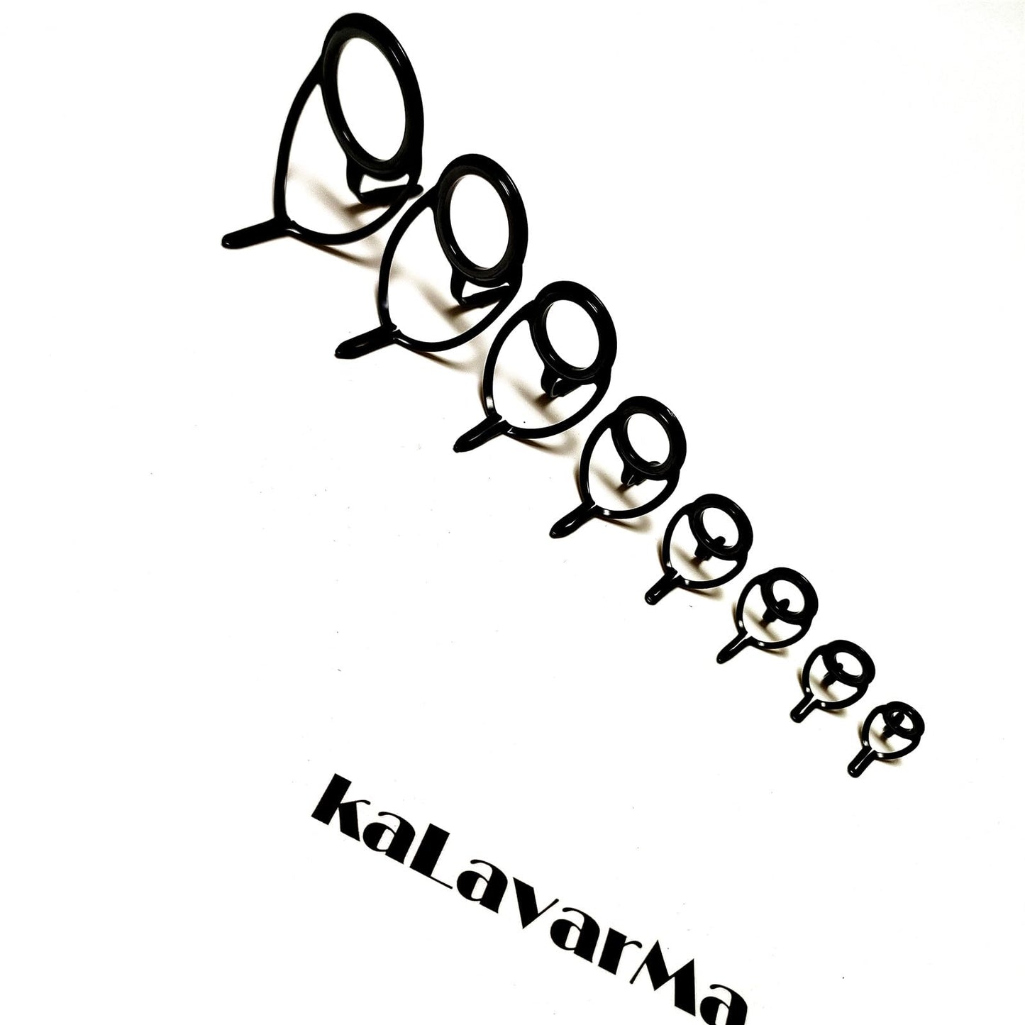 Kalavarma Fishing Rod Guides Repair Kit - Stainless Steel Ceramic Ring Replacement Set
